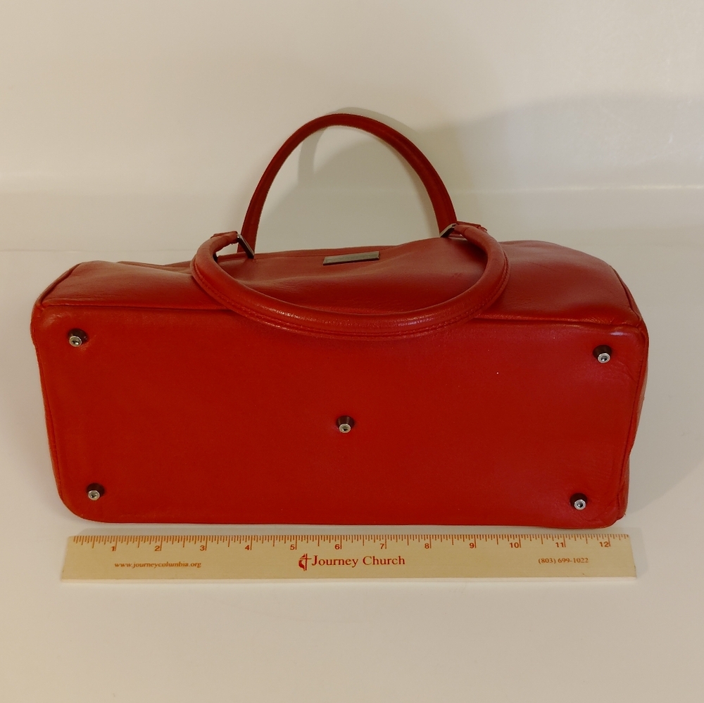 Perlina Vibrant Red Handbag - Picture 9 of 11